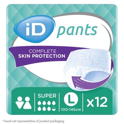 iD Pants Super Einweghosen Gr. L Grün | 12 Stück Packung