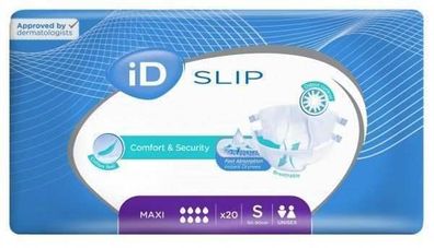 iD Slip Maxi Einweg-Inkontinenzhose Größe S, Lila, 20 Stück