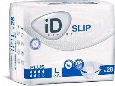 iD Slip Plus Inkontinenzvorlage Blau, Größe M, 28 Stück Ontex
