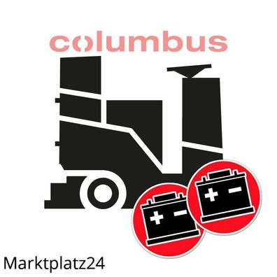 Columbus Reinigungsmaschinen Wartungsfreie Gel Batterie 24 V 105 Ah Set