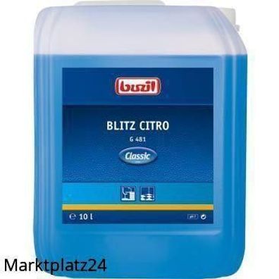 Buzil Blitz-Citro Classic Edition 10L Effektiver Zitrus-Reiniger