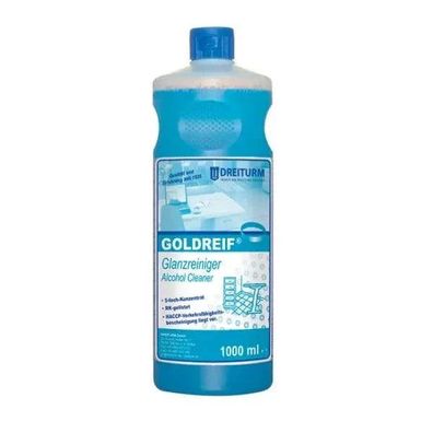 Goldreif Glanzreiniger 1L Rundflasche | Effektiver Oberflächenreiniger