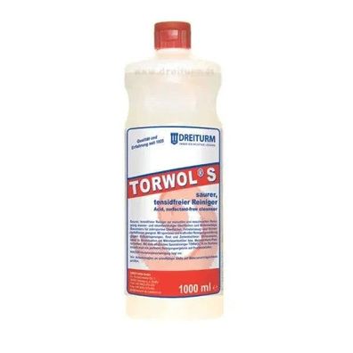 Torwol S Glasflasche 1L Rundflasche Mit Schraubverschluss | Dreiturm