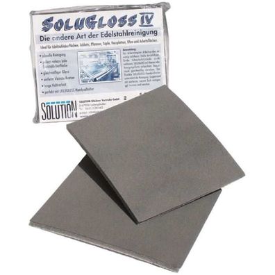 Edelstahlreiniger-Pad Solugloss IV Kratzfrei, 15x12 cm | Solution