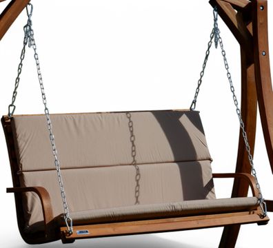 Holzbank für Hollywoodschaukel 2-Sitzer Hängebank Schaukelbank Lärche Deckenmont