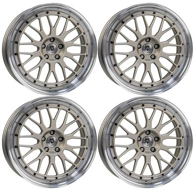 4 MB Design Felgen LV1 7.0Jx17 ET38 5x100 Champol für Skoda Fabia Praktik Rapid