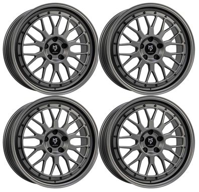 4 MB Design Felgen LV1 9.0Jx20 ET35 5x112 Mattgrau für Seat Ateca Cupra Ateca Cupra