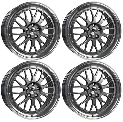 4 MB Design Felgen LV1 7.5Jx18 ET38 5x100 Graupol für VW Beetle Fox Bora Polo Taigo
