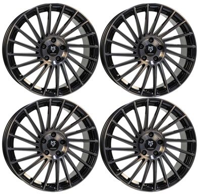 4 MB Design Felgen VR3 7.5Jx18 ET38 4x100 SWPOL für Toyota IQ MR2 Yaris