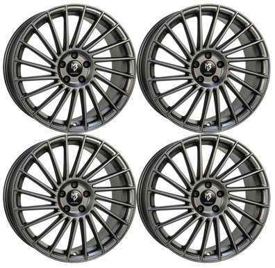 4 MB Design Felgen VR3 7.5Jx18 ET38 4x100 Mattgrau für Dacia Jogger Lodgy Logan