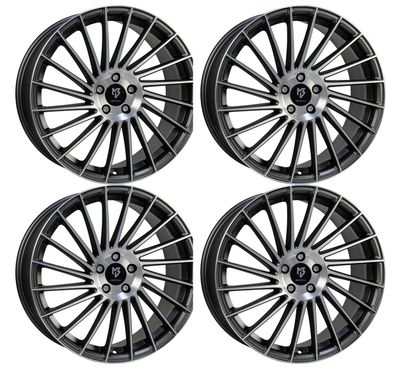 4 MB Design Felgen VR3 7.5Jx18 ET38 4x100 Mattgraupol für Honda Jazz