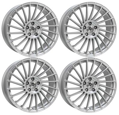 4 MB Design Felgen VR3 7.5Jx18 ET38 4x100 SIL für Fiat 124 Abarth 124 Spider Punto