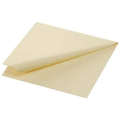 Duni Zelltuch-Serviette 24x24 cm 3-lagig, 1/4 Falz, Cream, 2000 Stück