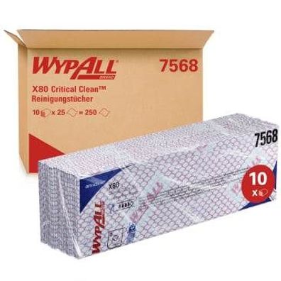 Kimberly-Clark X80 Wischtuch Rot Geprägt 35x42cm 250 Stück