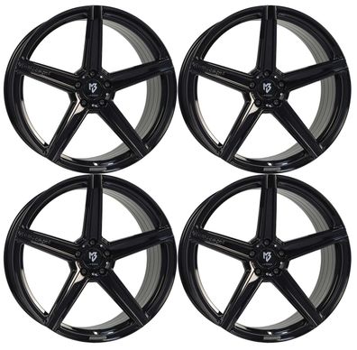 4 MB Design Felgen KV1S 9.5Jx21 ET38 5x108 SW für Ford Edge Galaxy S-Max