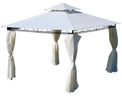 Eleganter Gartenpavillon Pavillon 3x3 Meter 9m² Dach 100% wasserdicht 7075-3x3