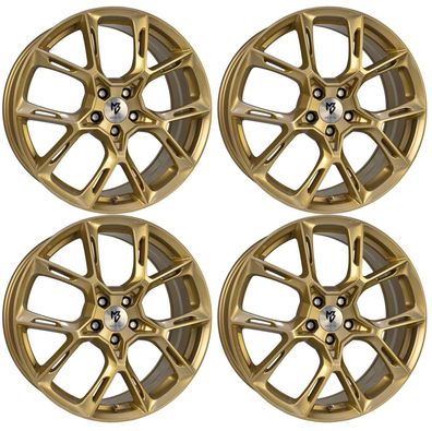 4 MB Design Felgen KX1 8.5Jx20 ET50 5x114,3 GOLD für Suzuki S-Cross