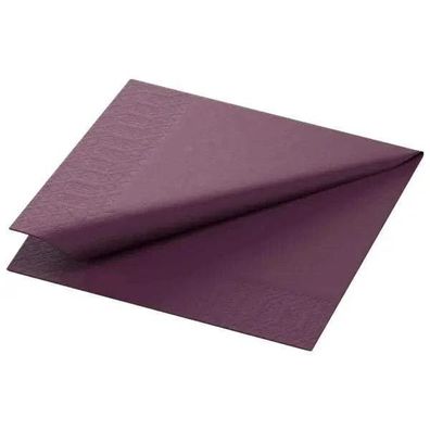Duni Zelltuch-Serviette 24x24 cm Pflaume, 1/4-Falz, 8x250 Stück