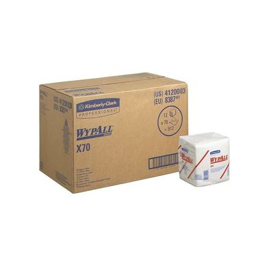 Kimberly-Clark X70 Wischtuch Weiß, 1/4 Gefaltet, 31,5x33cm, 912 Blatt