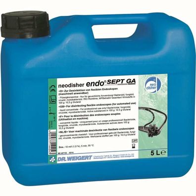 Neodisher Endo Sept GA Medizinischer Reiniger & Desinfektionsmittel, 5L Kanister