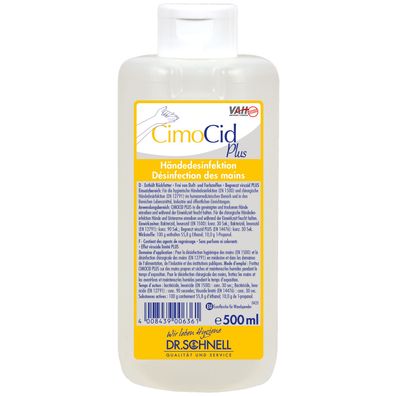 Desinfektionsreiniger CimoCid PLUS 500ml Euroflasche Dr. Schnell