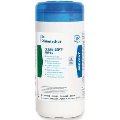Cleanisept Wipes Alkoholfrei Desinfektionstücher in Spenderdose, 100 Stück
