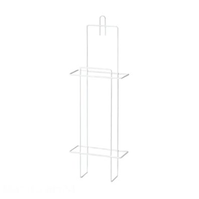 Ampri Hygienebeutel Halter Kunststoffbeschichtetes Drahtgeflecht Weiß 13x38x5,5cm