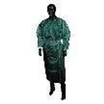 Med Comfort Vlies Besucherkittel Dunkelgrün, Größe L/XL, 10 Stück