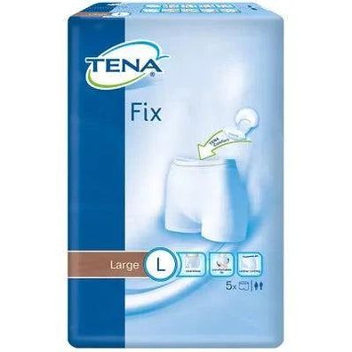 TENA Fix Fixierhöschen Größe L, Elastisch, 5 Stück Packung