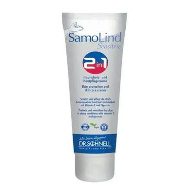 Samolind Sensitive 2in1 Hautpflege Creme 50ml Tube Für Empfindliche Haut