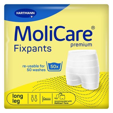 MoliCare Premium Fixpants XXL Grau, Langes Bein, 25 Stück