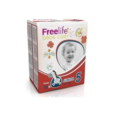 BBCash Freelife Pants Einweg-Windelhosen Junior 12-17kg Rot 160 Stück