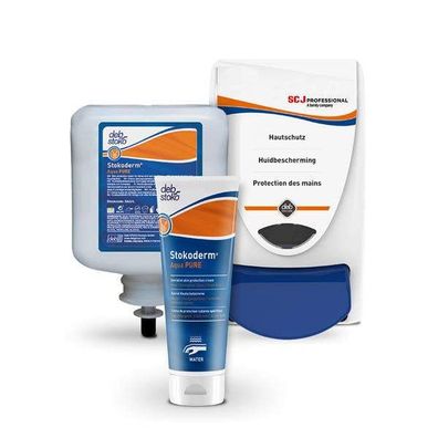 Stokoderm Aqua Pure Handreinigungslotion 1L Flasche, Hautschutz