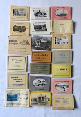 Konvolut 35 Fotomappen Leporello DDR Deutsches Reich Lot
