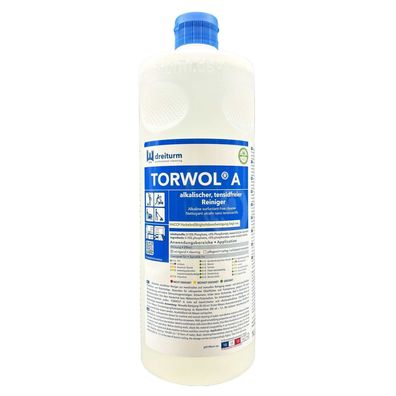 Torwol A Glasflasche 1L Rundflasche Mit Schraubverschluss | Transparent