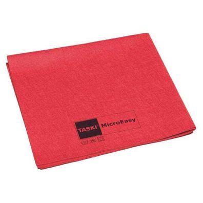 Taski MicroEasy Mikrofasertuch Rot, Hochsaugfähig & Streifenfrei