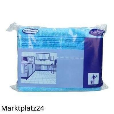 Suma Lavette Reinigungstücher Blau, 33x19cm, 25 Stück Packung