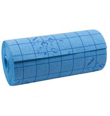 Vileda Quick n Dry Rolle Saugfähiges Reinigungstuch Blau 0,25x10m