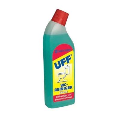 UFF WC Reiniger 750ml Knickhalsflasche Für Hygienische Toilettenreinigung