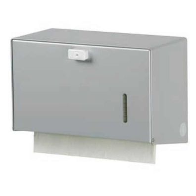 Ingo-Man Papierhandtuchspender Aluminium, Mattsilber Eloxiert, 250 Blatt