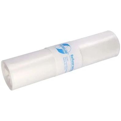 Abfallsäcke Premium Transparent, LDPE, 120L, 60my, 25 Stück