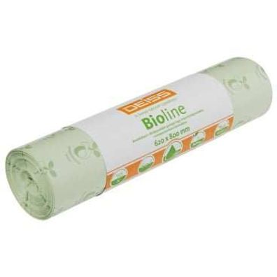 Bioline Bioabfallsäcke 60L, Natur, 620x800mm, 10 Stück