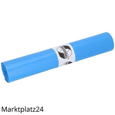 Deiss Emil KG Universal Abfallbeutel 65L Blau HDPE 700x700mm 18my 50 St/Ro