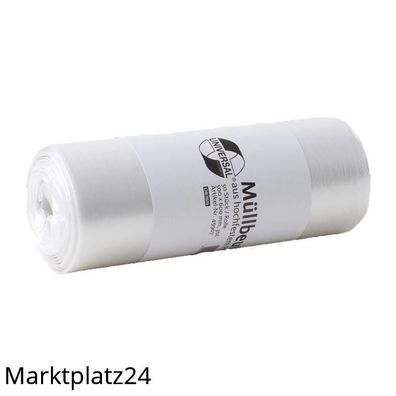 Deiss Emil KG Abfallbeutel Universal Plus HDPE, 30L, Transparent, 50 Stück