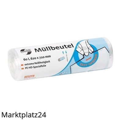 Deiss Emil KG Abfallbeutel Universal Plus Transparent, 33L, 100 Stück