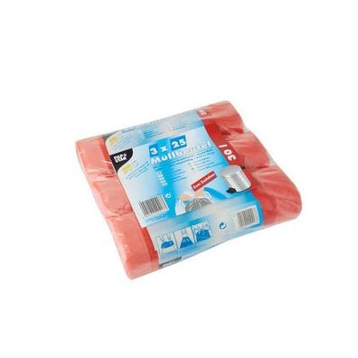 Deiss Emil KG LDPE Abfallsäcke 30L Rot 51my Typ70 25 Stück