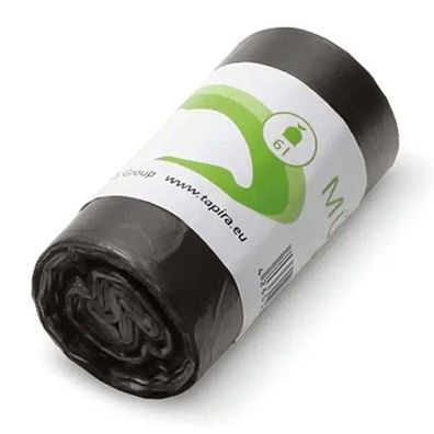 TAPIRA Müllbeutel 6L Grau HDPE 310x370mm 5my 50 Stück Rolle