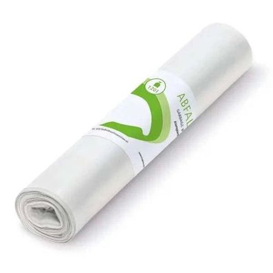 TAPIRA Pur Abfallsäcke 120L | Transparent LDPE 700x1100mm 29my 25 Stück