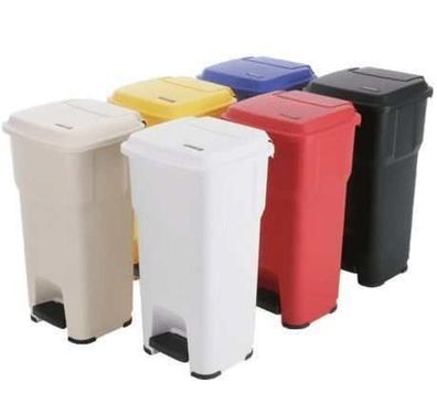 Hera Pedalbehälter 60L Müllbehälter, Blau, Kunststoff, 39x39x69cm