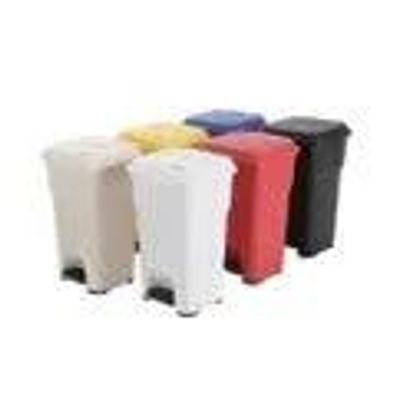 Hera Pedalbehälter 35L Schwarz Kunststoff Müllbehälter 39x39x44cm